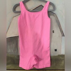 ALL IN MOTION Girls' Seamless Bike Gymnastics Dance Leotard Hot Pink Size XS 4/5